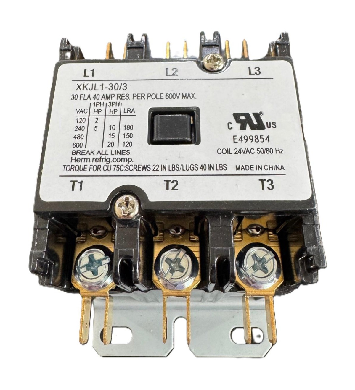 CONTACTOR 3 P, 30/40 A, 220V, 3220