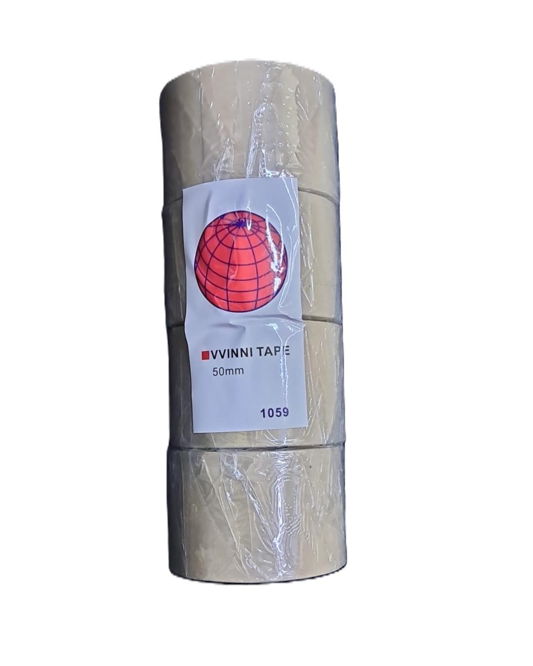 TAPE PVC 2'', BEIGE/ BLACK